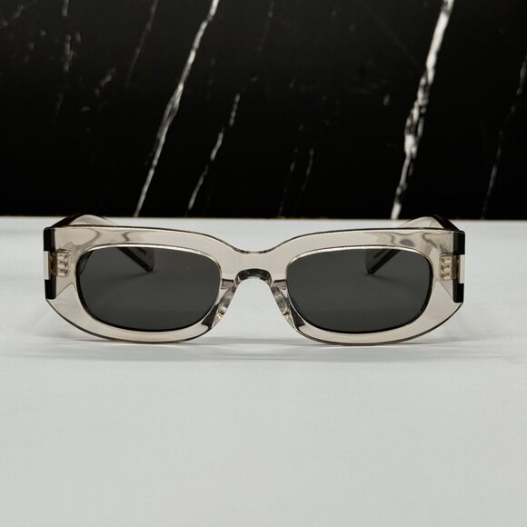 NEW SAINT LAURENT SL697 003 CLEAR GRAY SUNGLASSES SAINT LAURENT SL 697 003 - Picture 2 of 8